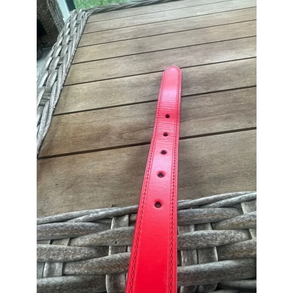Lauren Ralph Lauren Red Leather Belt L